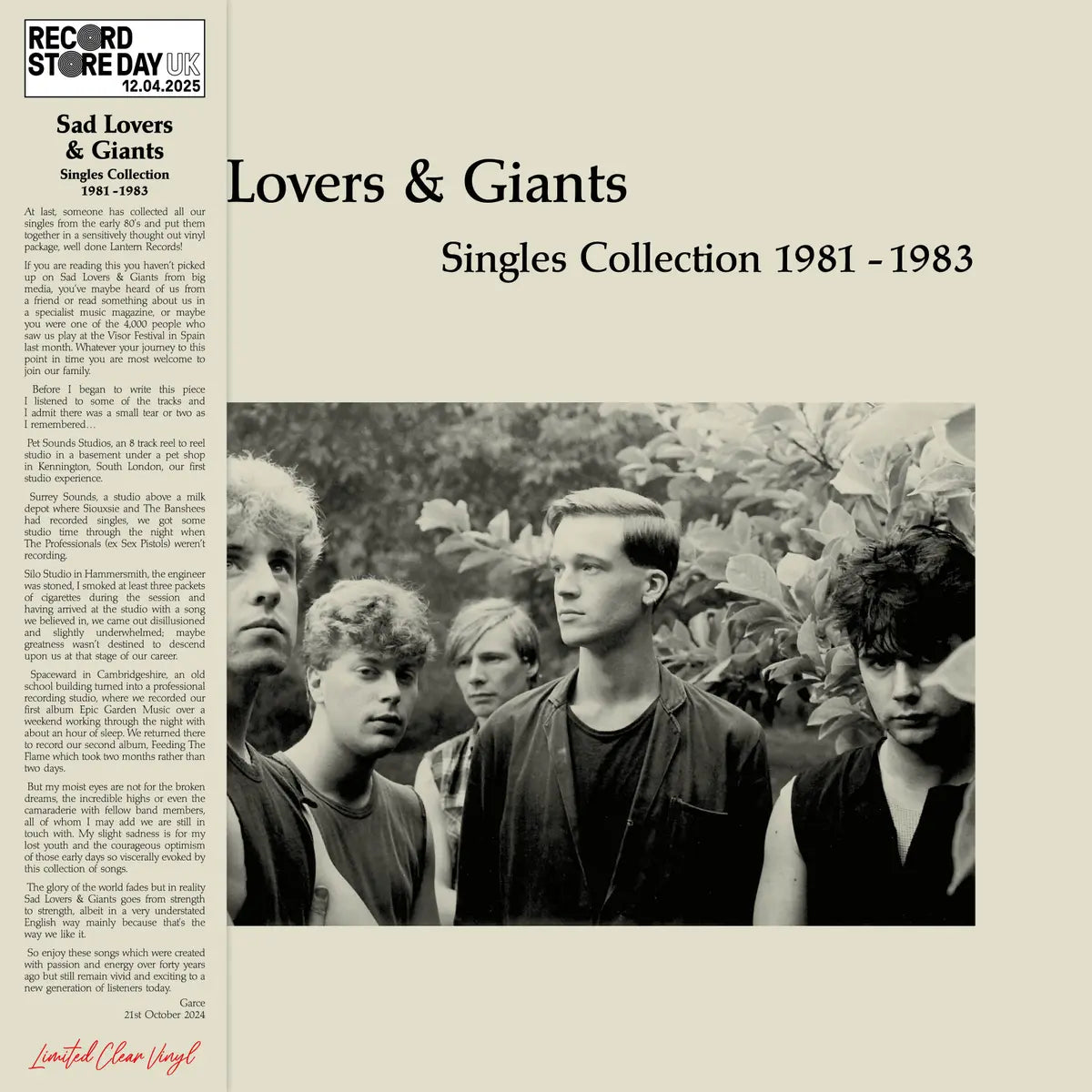 Sad Lovers and Giants - Singles Collection 1981–1983