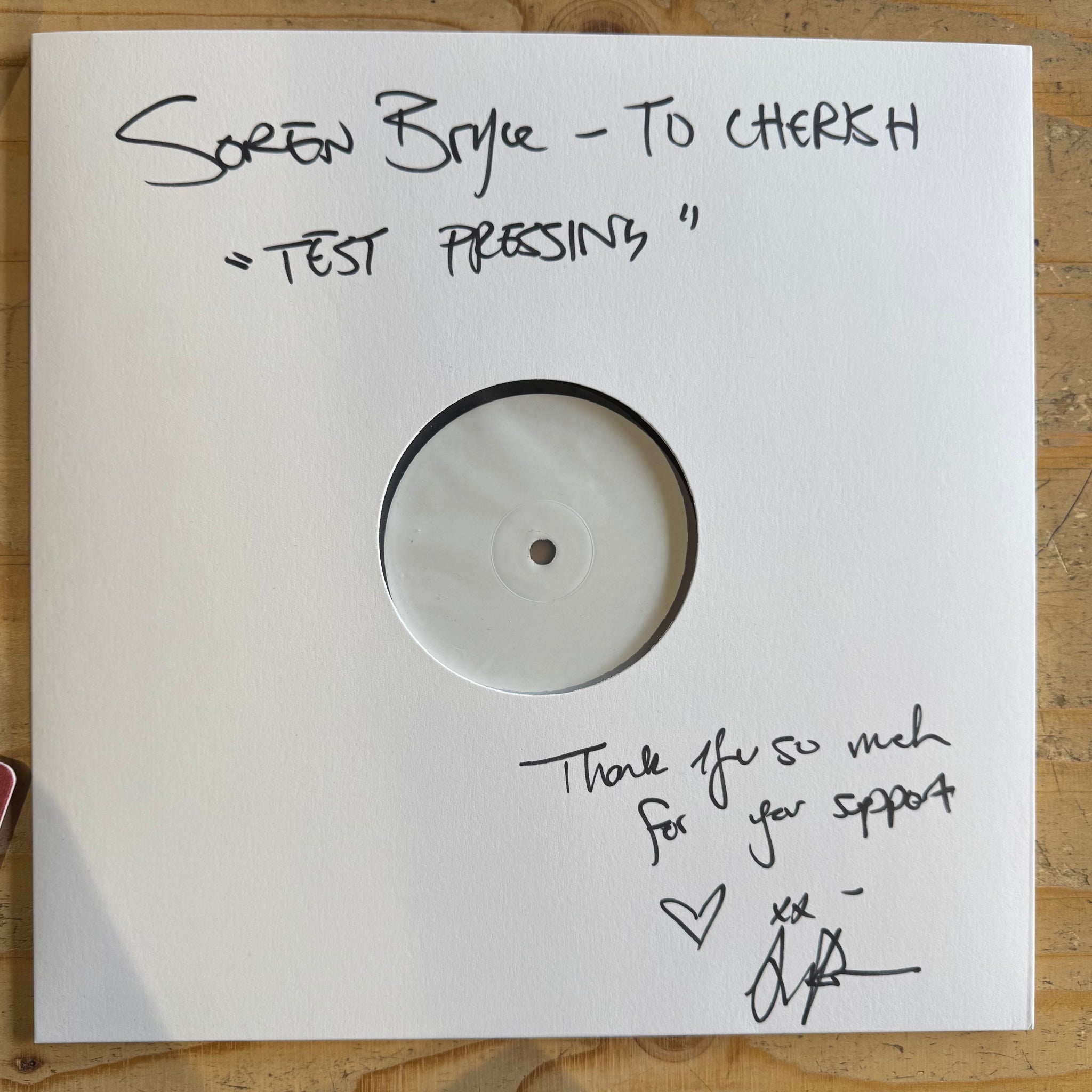 Soren Bryce - The Cherish (Test Pressing)