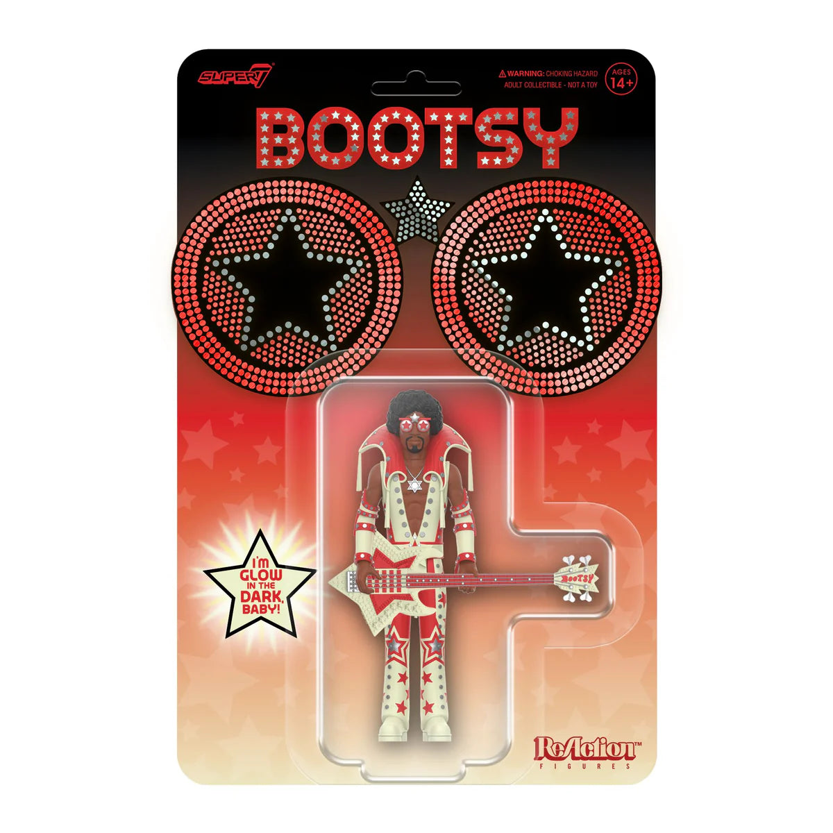 Bootsy Collins ReAction Figures Wave 3 - Bootsy Collins (Glow)