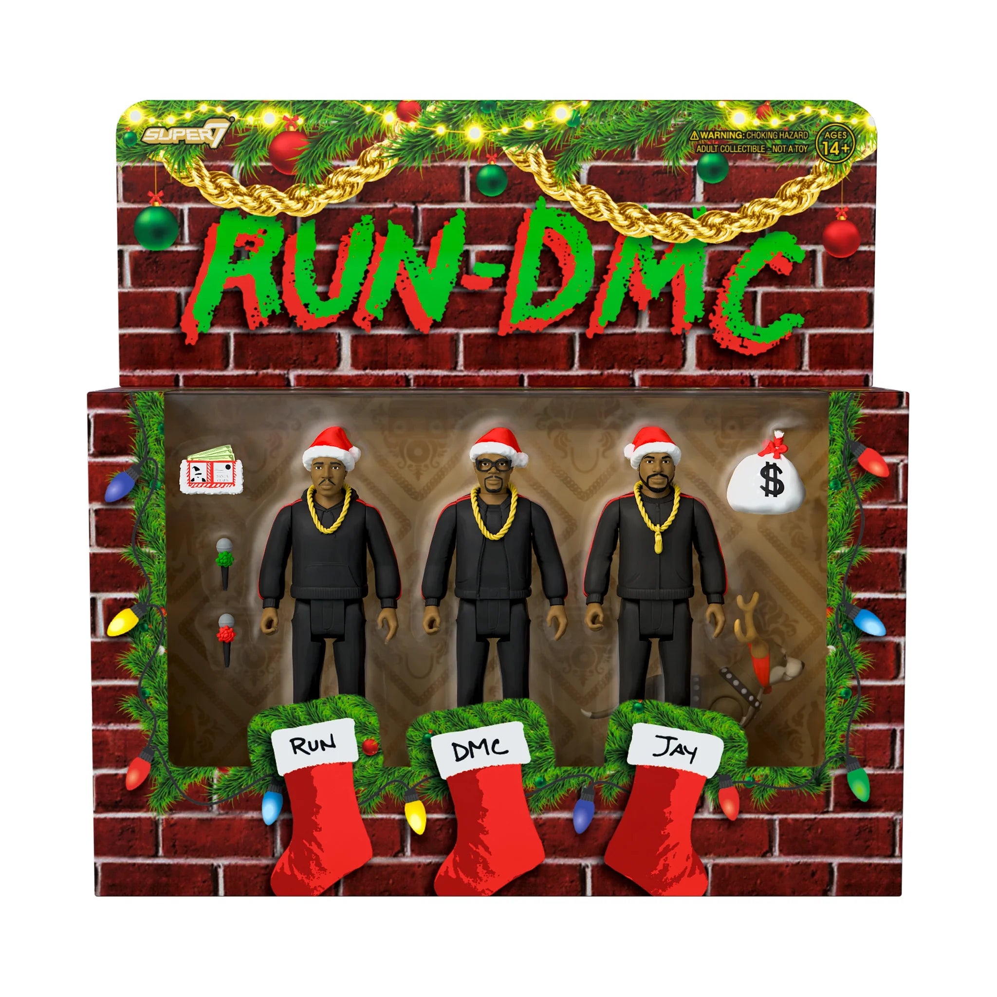 RUN DMC ReAction Figures - Holiday 3 Pack