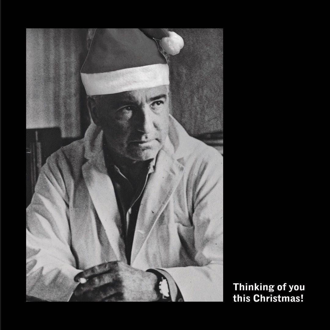 MORBID BOOKS - Dr Wilhem Reich Christmas Card